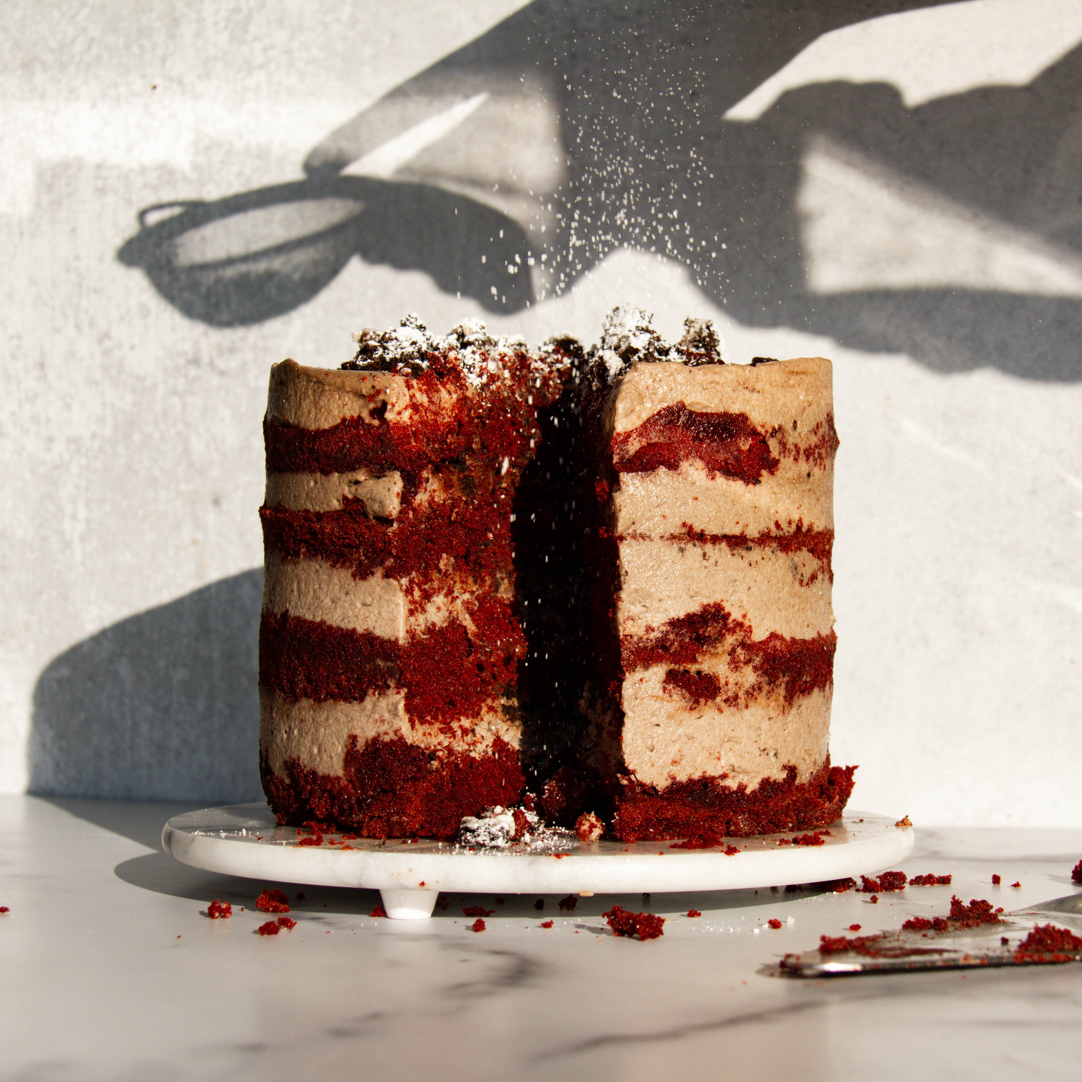 Red Velvet 公式コースター　icecreamcake Red Velvet Cake Batter Ice Cream Sandwich — Tricycle Ice Cream